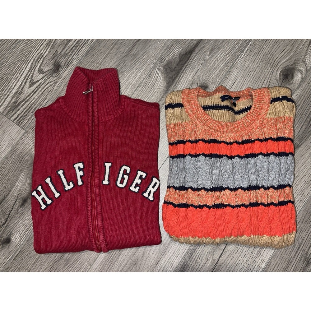 Tommy Hilfiger Women's Sweater Bundle Size XS (2)‎ Full Zip & Pullover